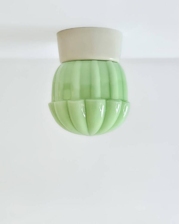 Thabur Art Deco plafondlamp groen