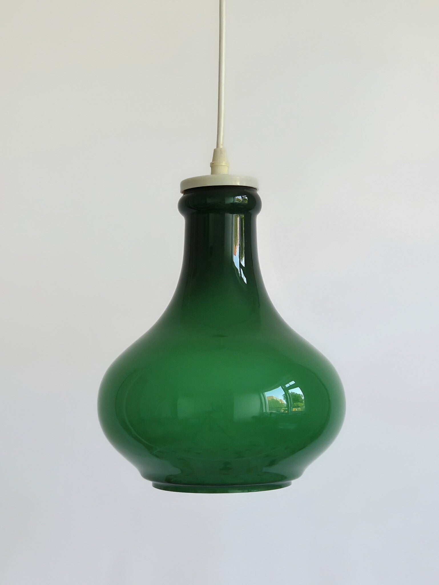 Vintage Peill & Putzler hanglamp opaline glas