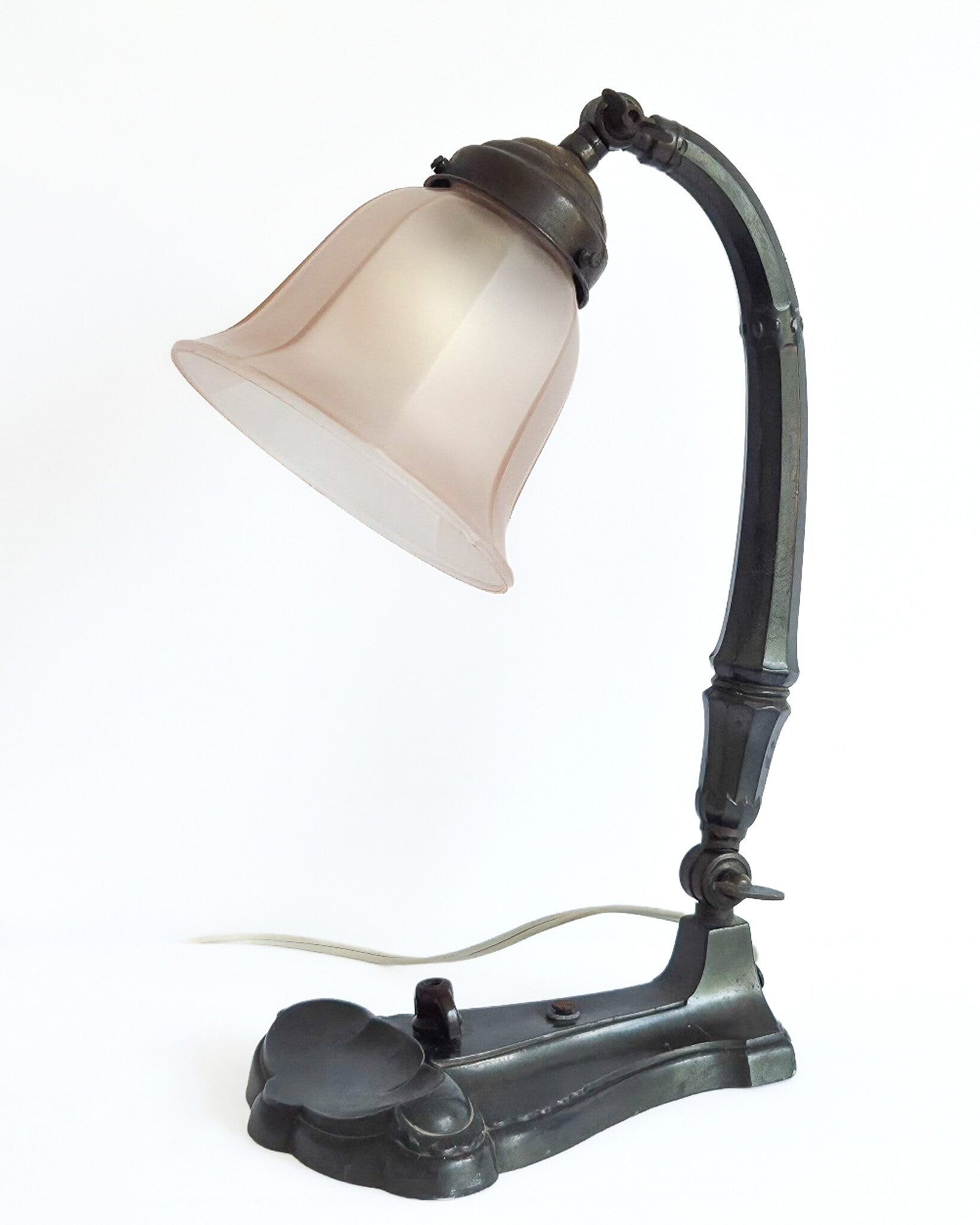 Antieke Art Nouveau bureaulamp