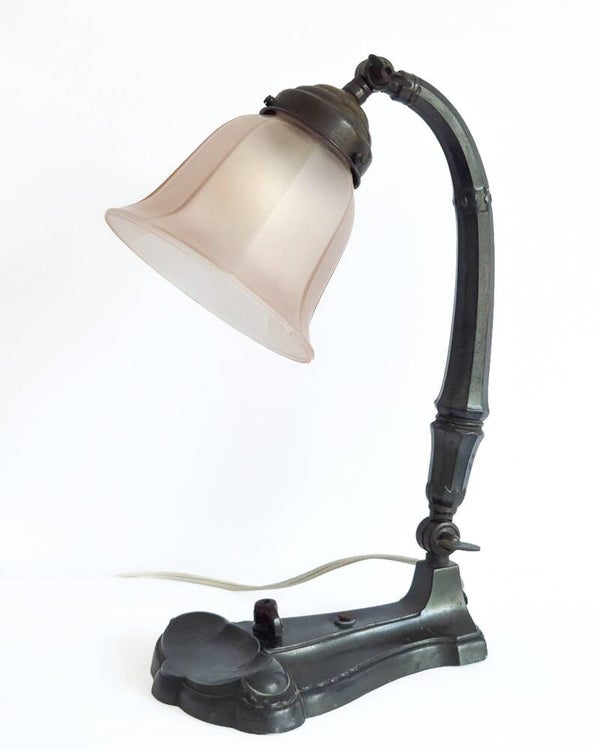 Antieke Art Nouveau bureaulamp