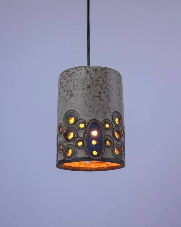 Vintage hanglamp keramiek Hannie Mein