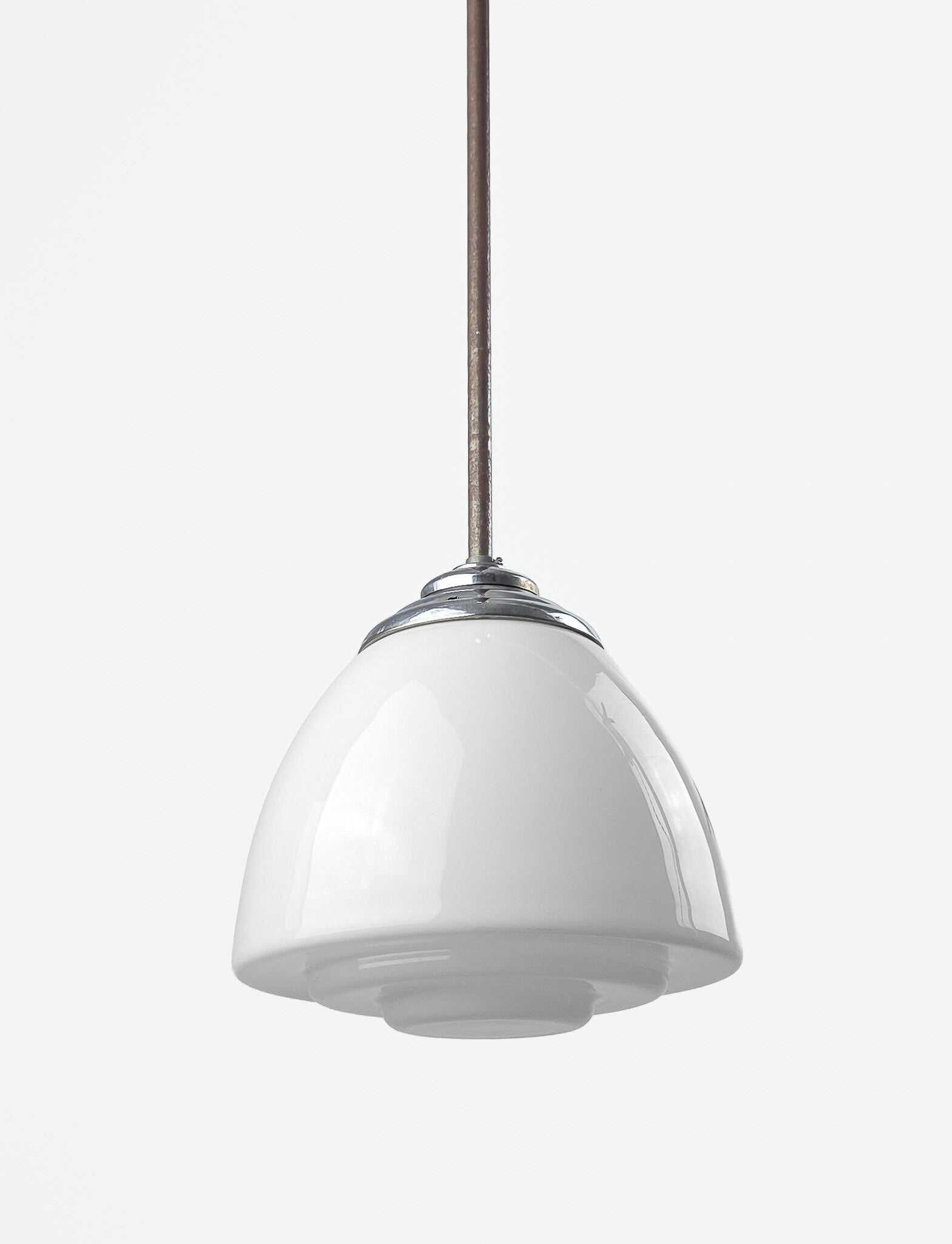 Vintage hanglamp Gispen stijl getrapte kap