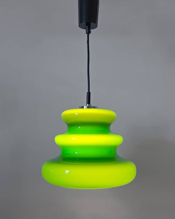 Vintage Peill & Putzler hanglamp groen