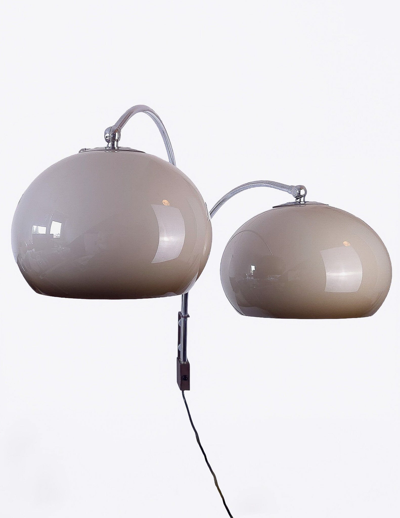 Vintage Dijkstra mushroom wandlamp 2 bogen