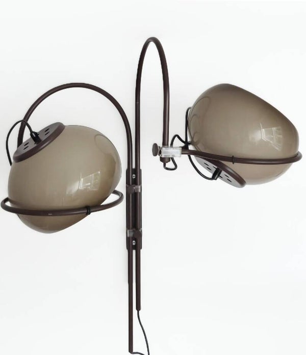 Vintage Gepo mushroom wandlamp dubbele boog