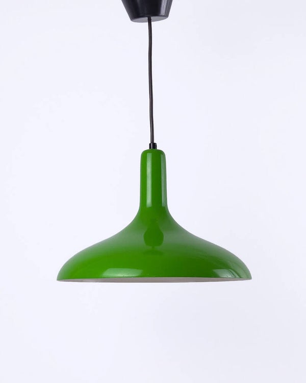 Vintage hanglamp metaal groen