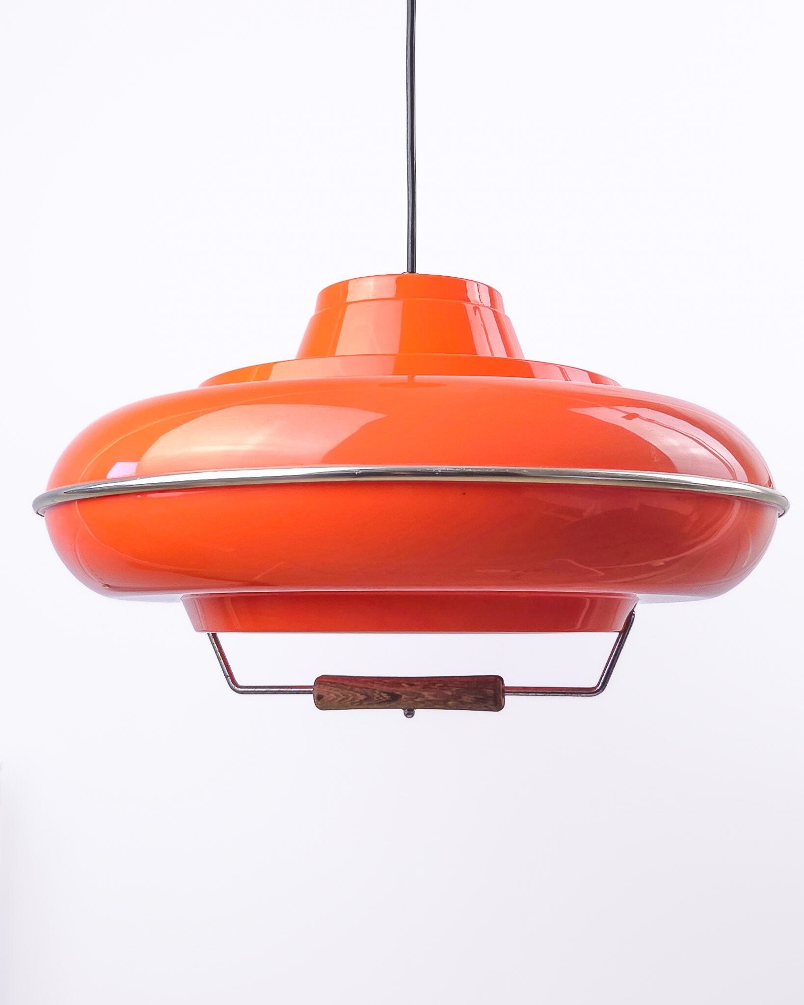 Vintage Space Age hanglamp oranje