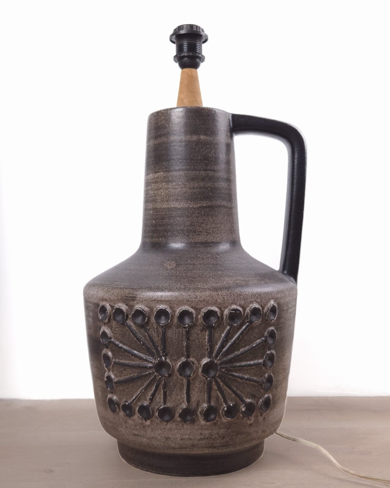 Vintage West-Germany keramieken vloerlamp