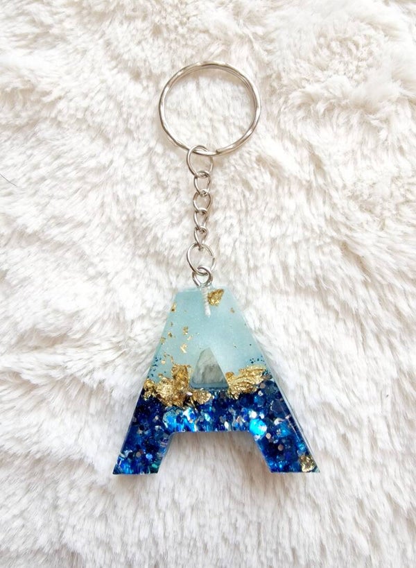 Acrylic sleutelhanger - licht blauw