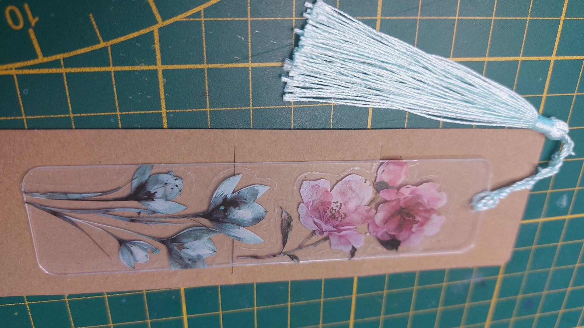 Carte Aquarelle et marque-page