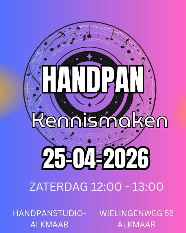 Kennismaken met handpan 25 april 12:00 uur