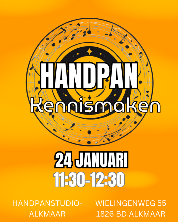 Kennismaken Handpan spelen - 24 Januari