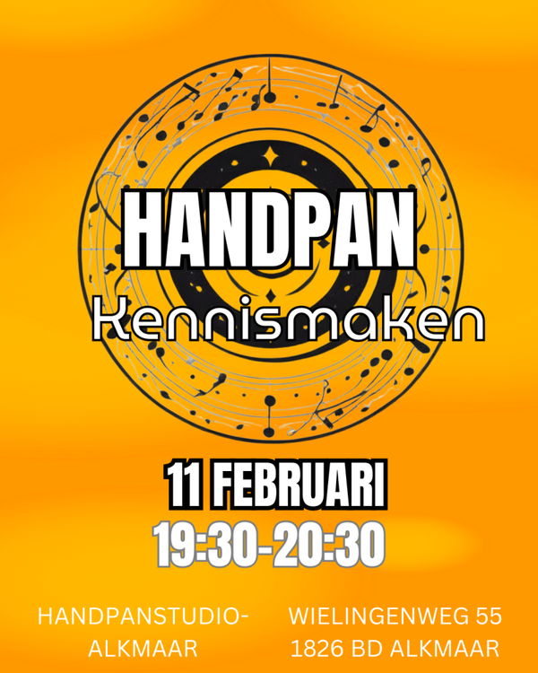 Kennismaken Handpan spelen - 11 februari