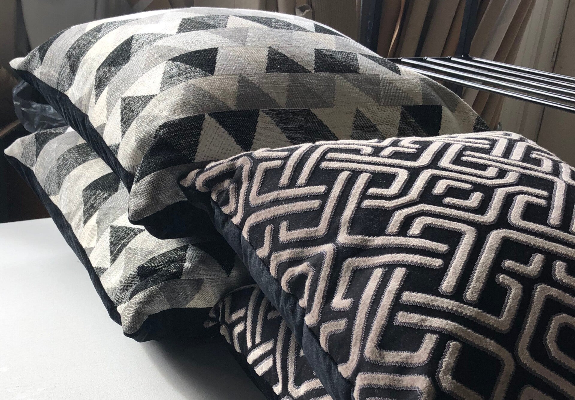 Abstract Design Feather Filled