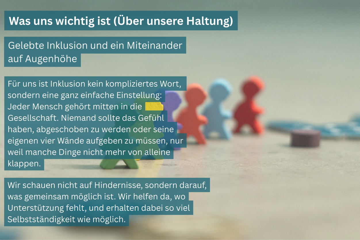 Was uns wichtig ist - Über unsere Haltung