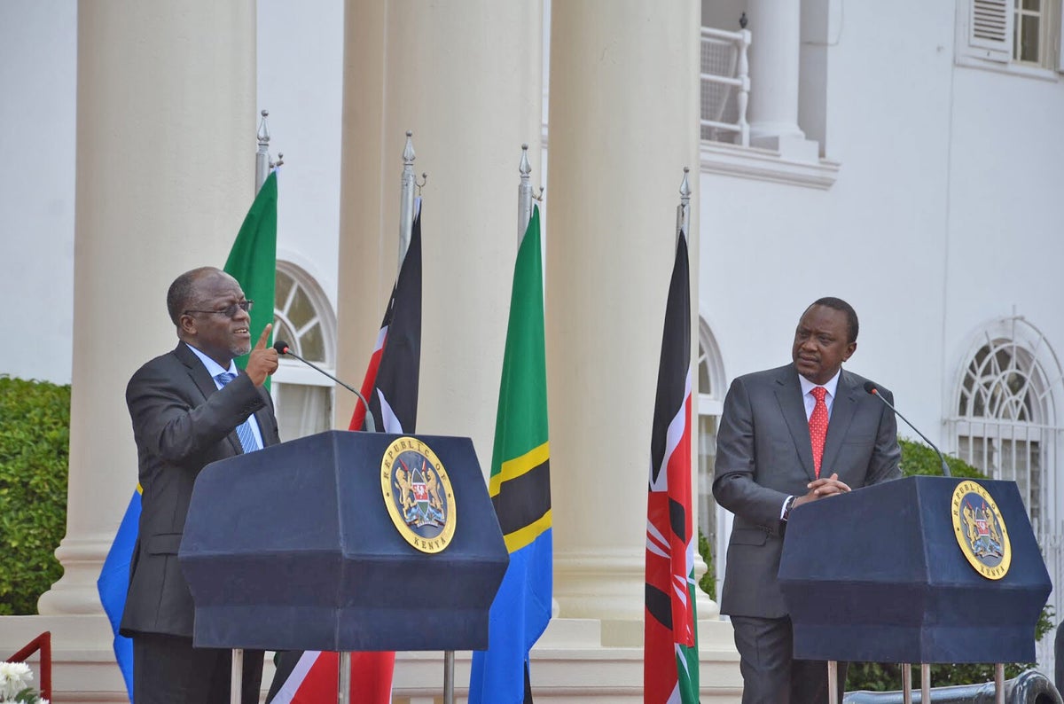 Magufuli na Uhuru Kenyatta