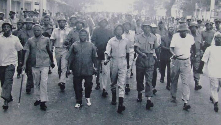 Mwalimu Julius Kambarage Nyerere katika mazingira ya Azimio la Arusha, 1967