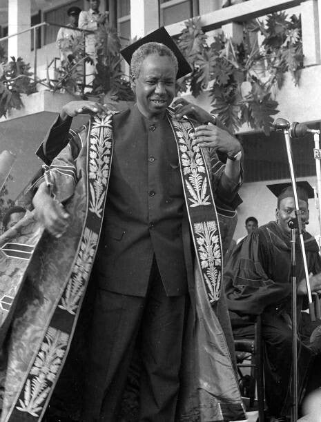 Mwalimu Nyerere katika hafla ya Chuo Kikuu cha Dar es Salaam, 29 Agosti 1970