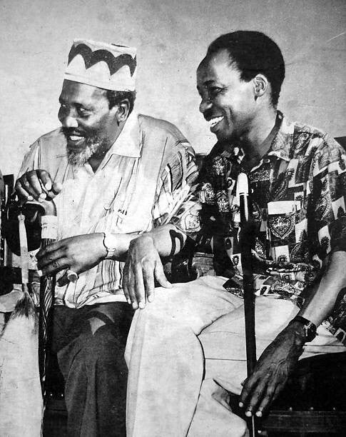 Jomo Kenyatta na Mwalimu Julius Kambarage Nyerere, 1966