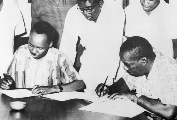 Mwalimu Nyerere na Abeid Amani Karume katika kumbukumbu za Muungano, 22 Aprili 1964