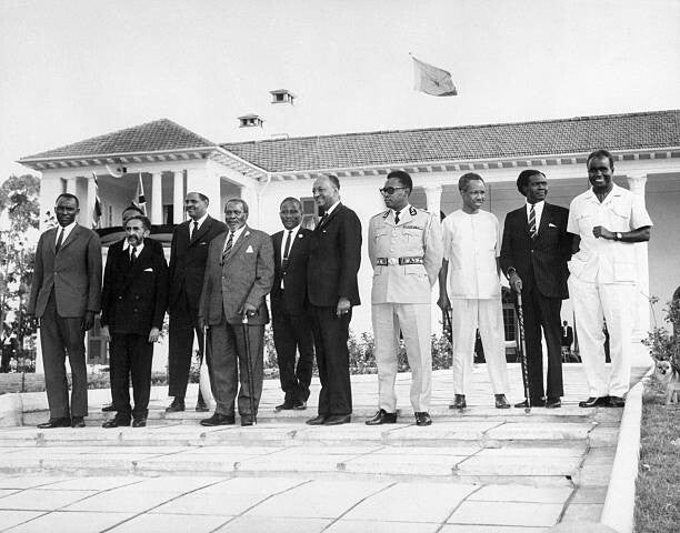 Mwalimu Nyerere katika mkutano wa viongozi wa Afrika, Nairobi, 13 Aprili 1966