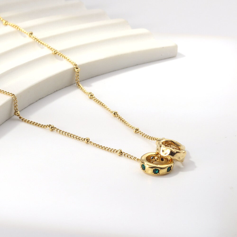Emerald Orbit Necklace
