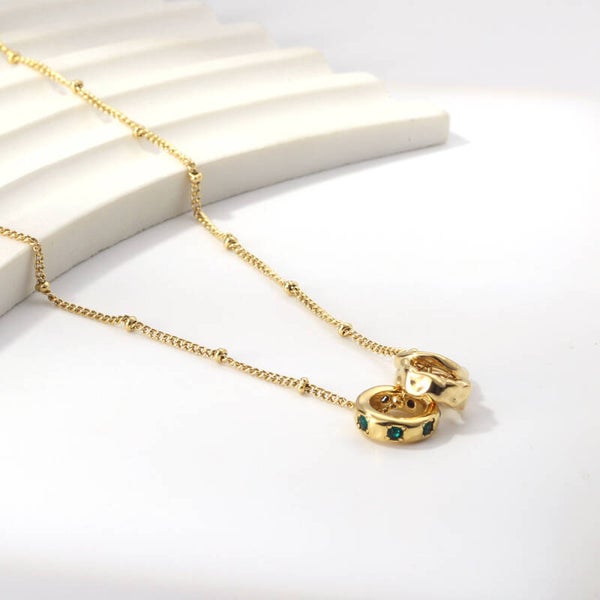Emerald Orbit Necklace