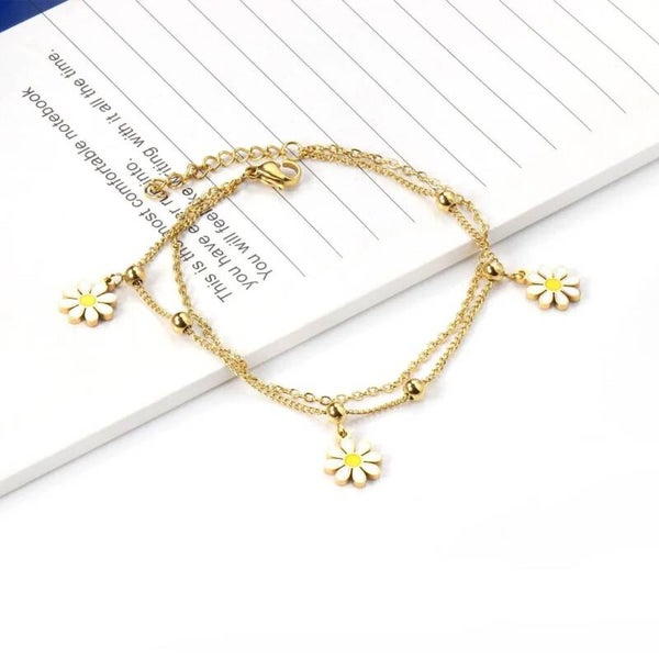Little Flower Pendant Bracelet