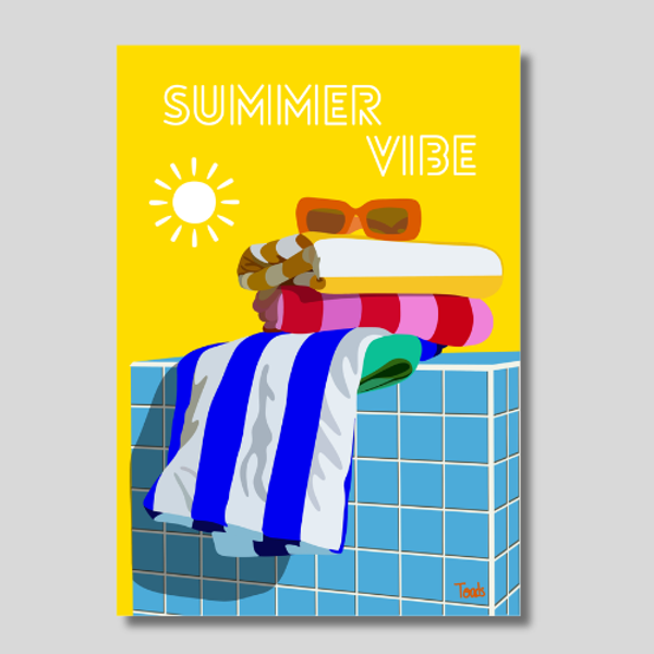 Affiche Summer Vibe - Affiche Vintage