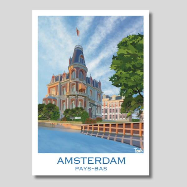 Affiche de Amsterdam - Affiche des Pays-Bas