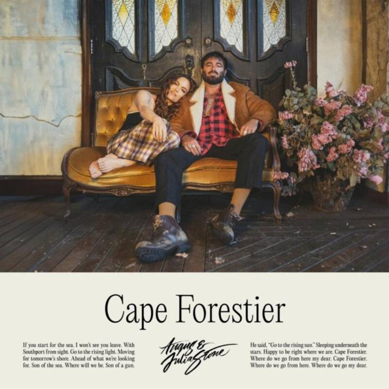 Visuel de "Cape Forestier". Le nouvel album d'Angus & Julia Stone, à paraître le 10 mai 2024.