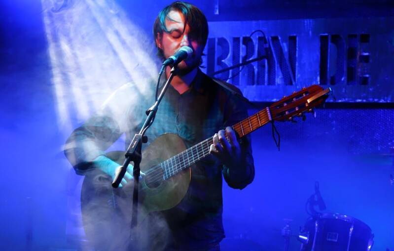 Photo live du songwriteur Garciaphone (Chambéry - 2016).