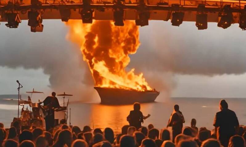 Image extraite du clip de "I’d Like To Help You With Your Problem". Le nouveau single des Dandy Warhols featuring Slash.