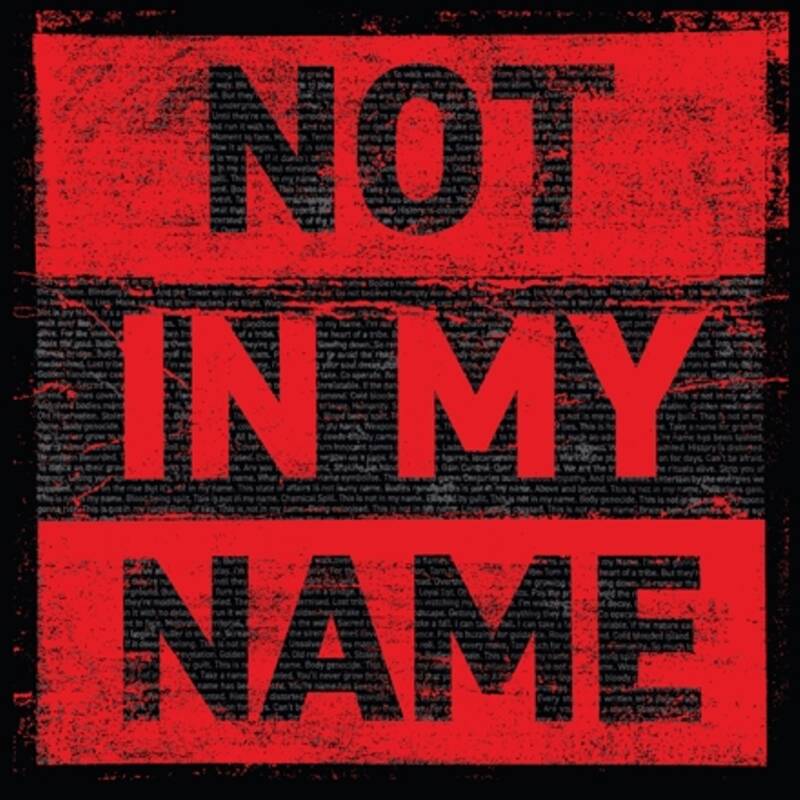 Visuel de « Not In My Name », le quatorzième album studio du collectif Archive.
