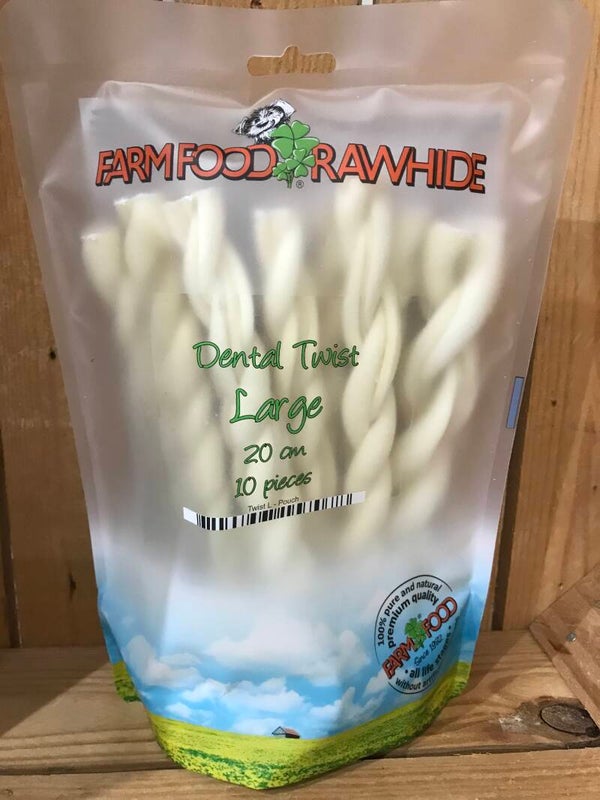 Dental twist large - 20 cm - 10 stuks