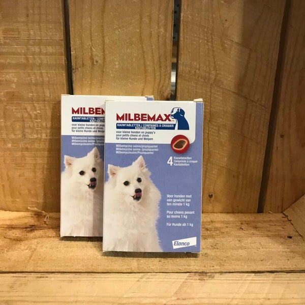 Milbemax - kauwtablet - kleine honden en pupp's