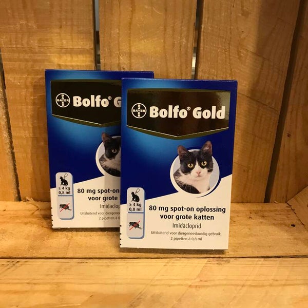 Bolfo gold - vlooien druppels - < 4kg