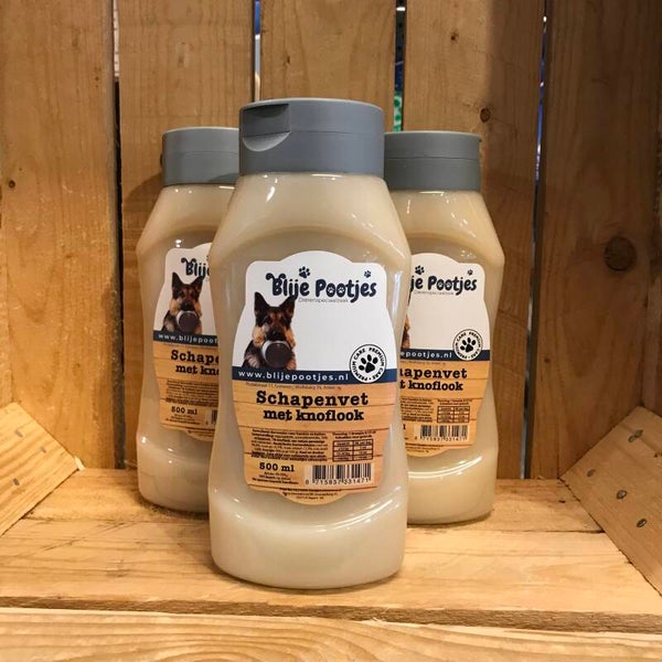 Blije pootjes - schapenvet met knoflook