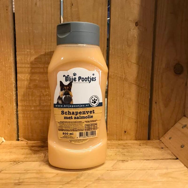 Blije pootjes - schapenvet met zalmolie