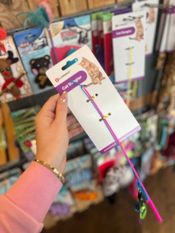 Flamingo - cat dangler