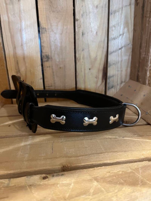 Nobby - halsband - leer