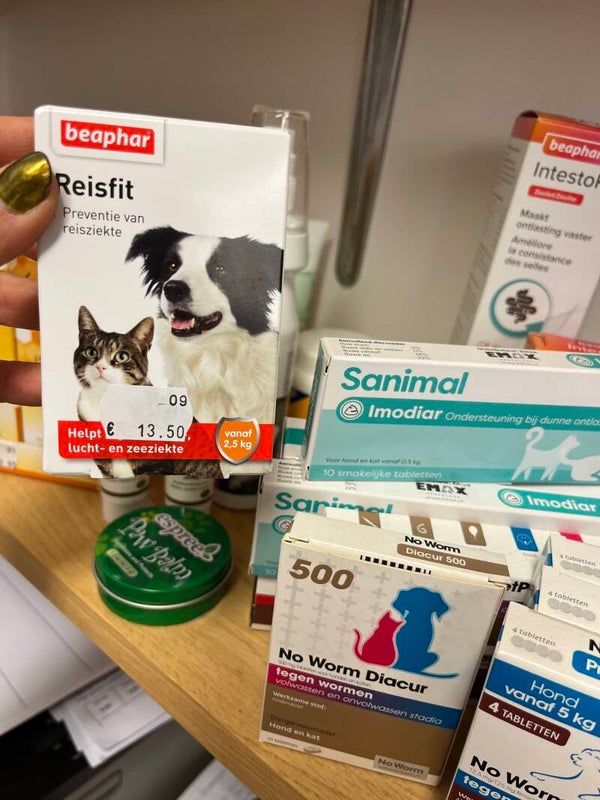 Reis fit beaphar (wagenziekte)