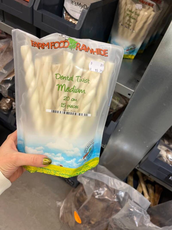 Farmfood dental twist medium 15 stuks