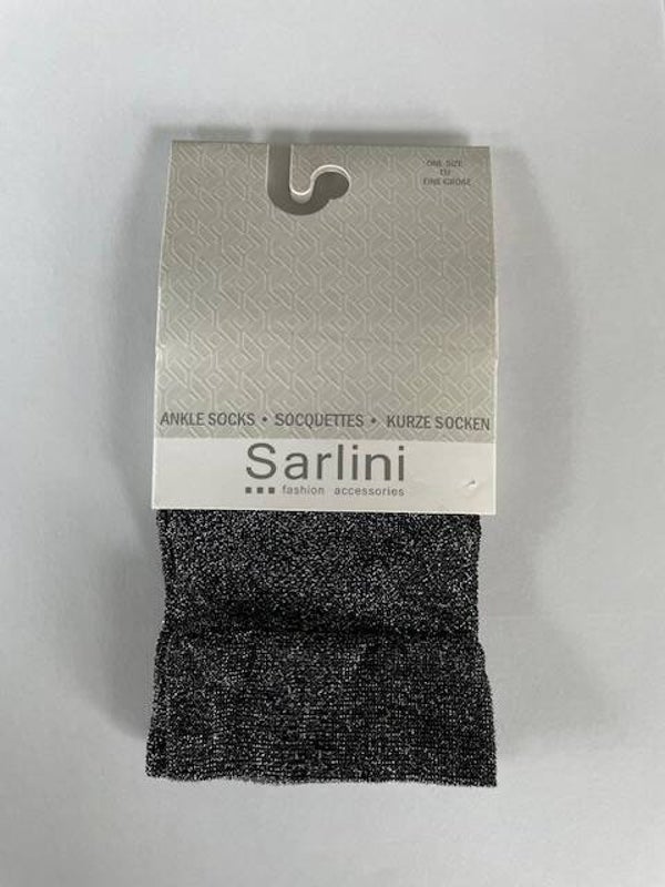 Sarlini pantysokjes glitter kleur zwart one size