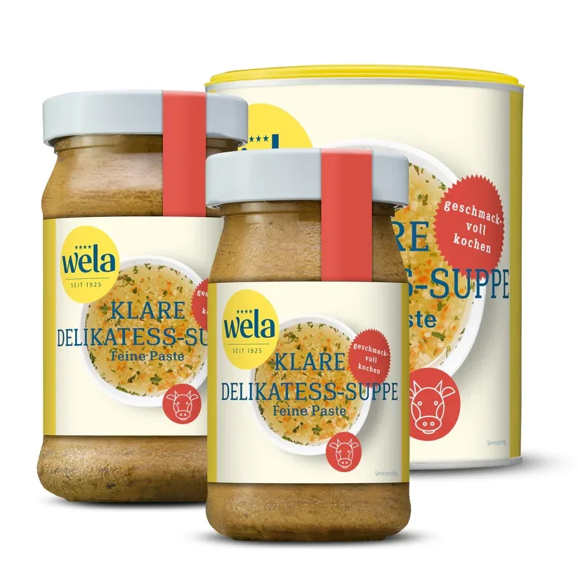 Heldere delicatesse soeppasta