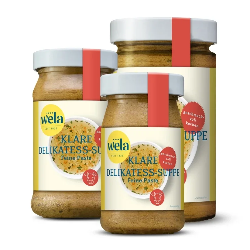 Heldere delicatesse soeppasta