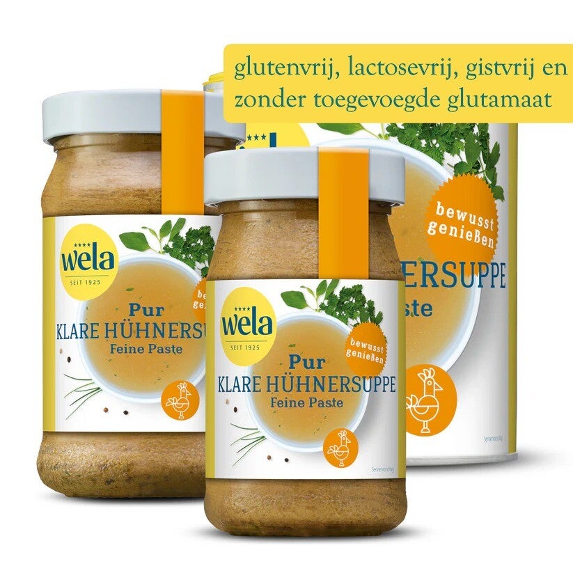 Heldere Kippensoeppasta "pur"