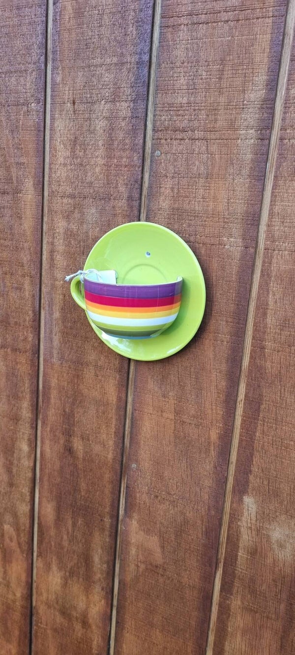 Cup'N Saucer Wall Planter