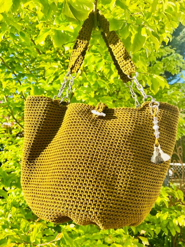 Häckeltasche Nici Oliv