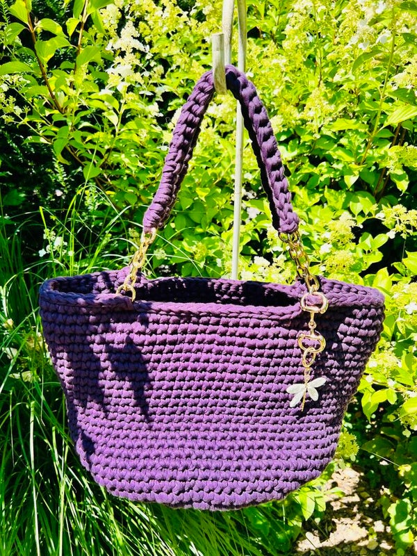 Häckeltaschen Nici Violett